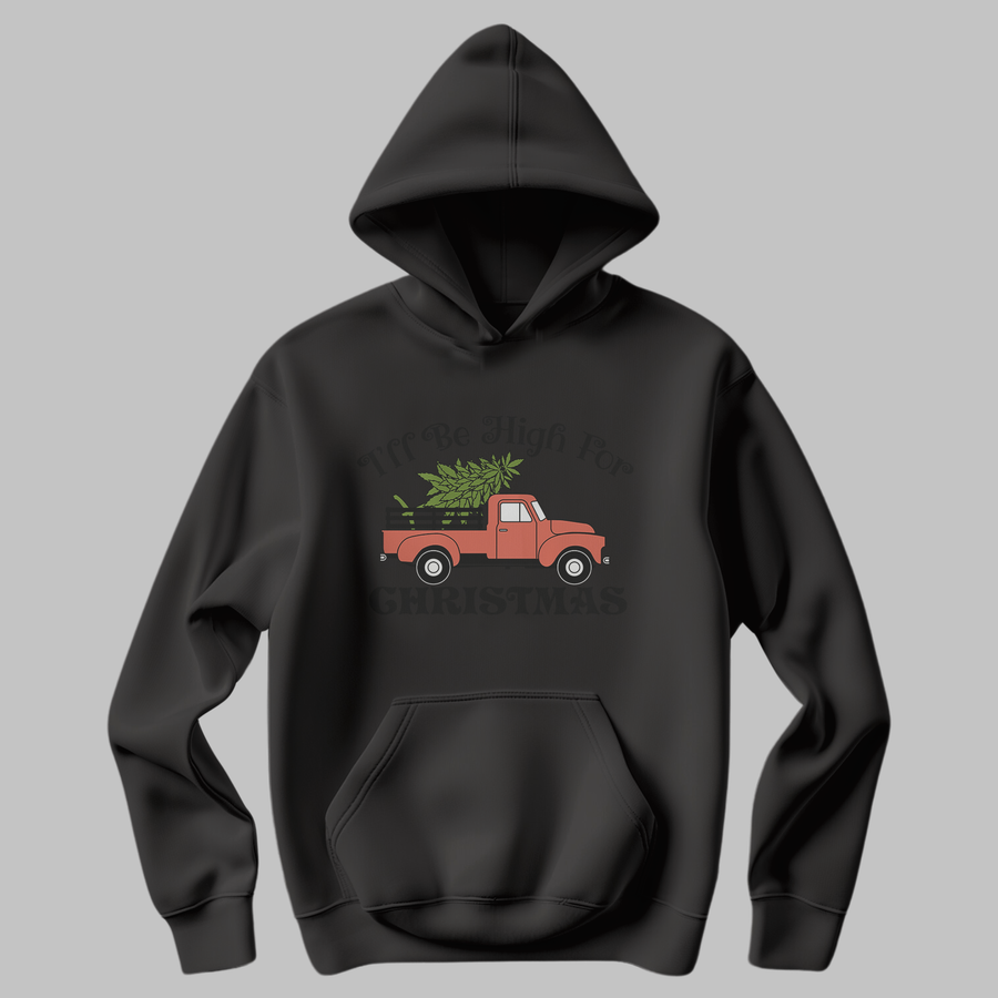 3D Vehicle Print Christmas Hoodie – Festive Holiday Design with Sparkling Accents