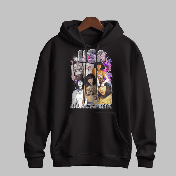 LISA Monochrome Splash Hoodie