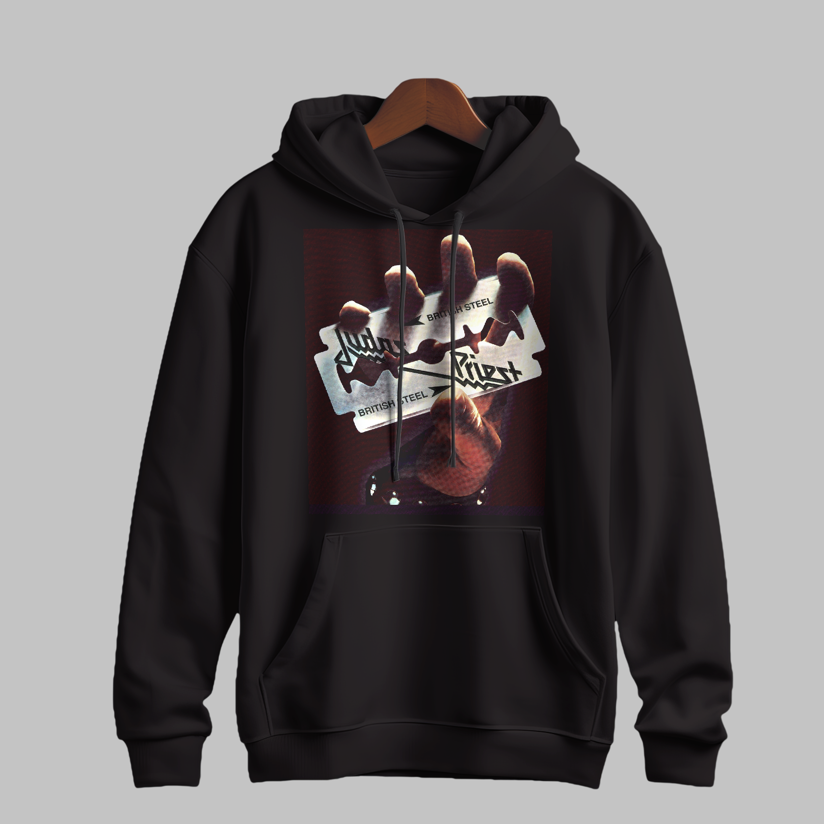 Denim Iconic Fullmetal Graffiti Printed hoodie
