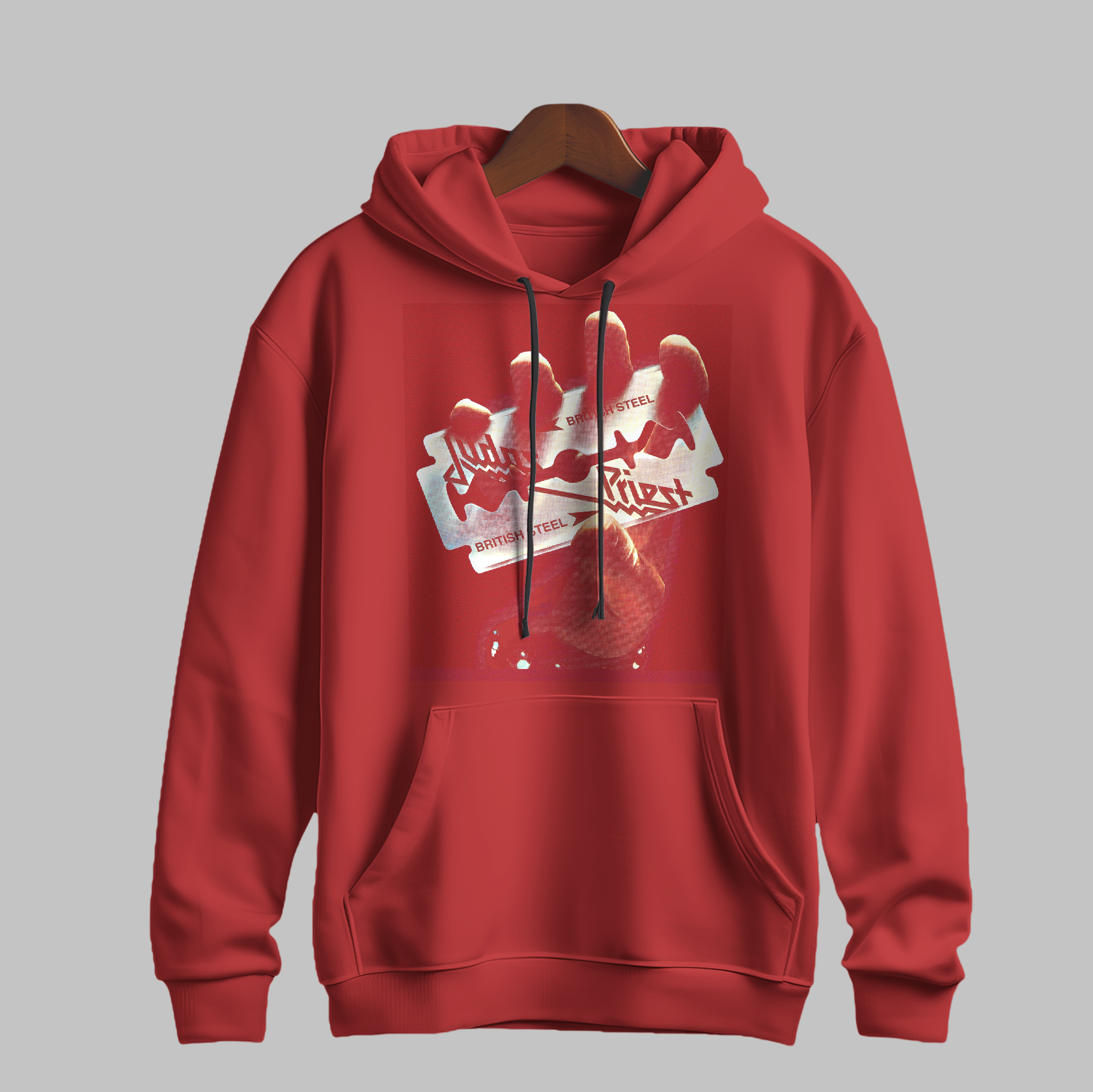 Denim Iconic Fullmetal Graffiti Printed hoodie