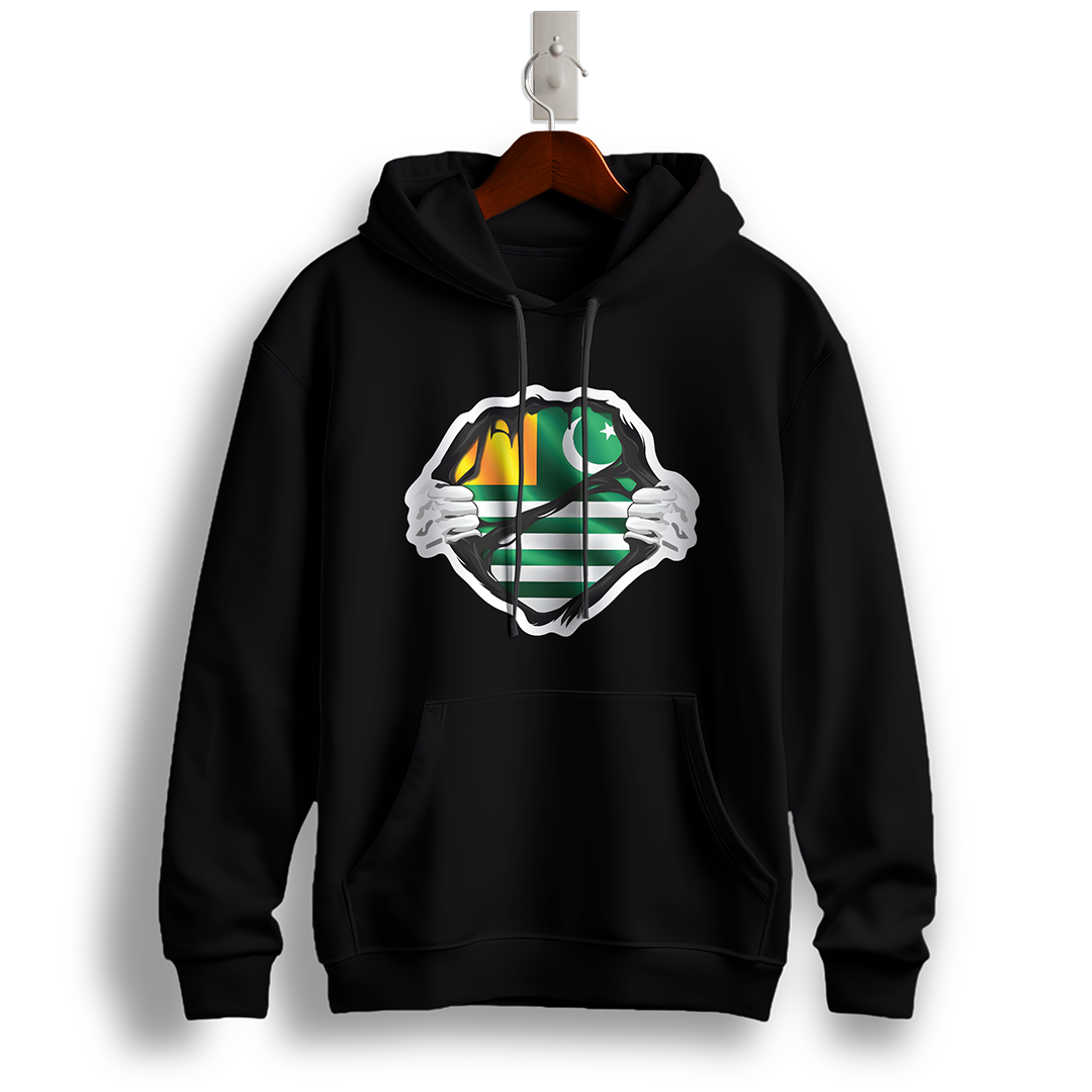 Azad Jammu and Kashmir Flag Hoodie
