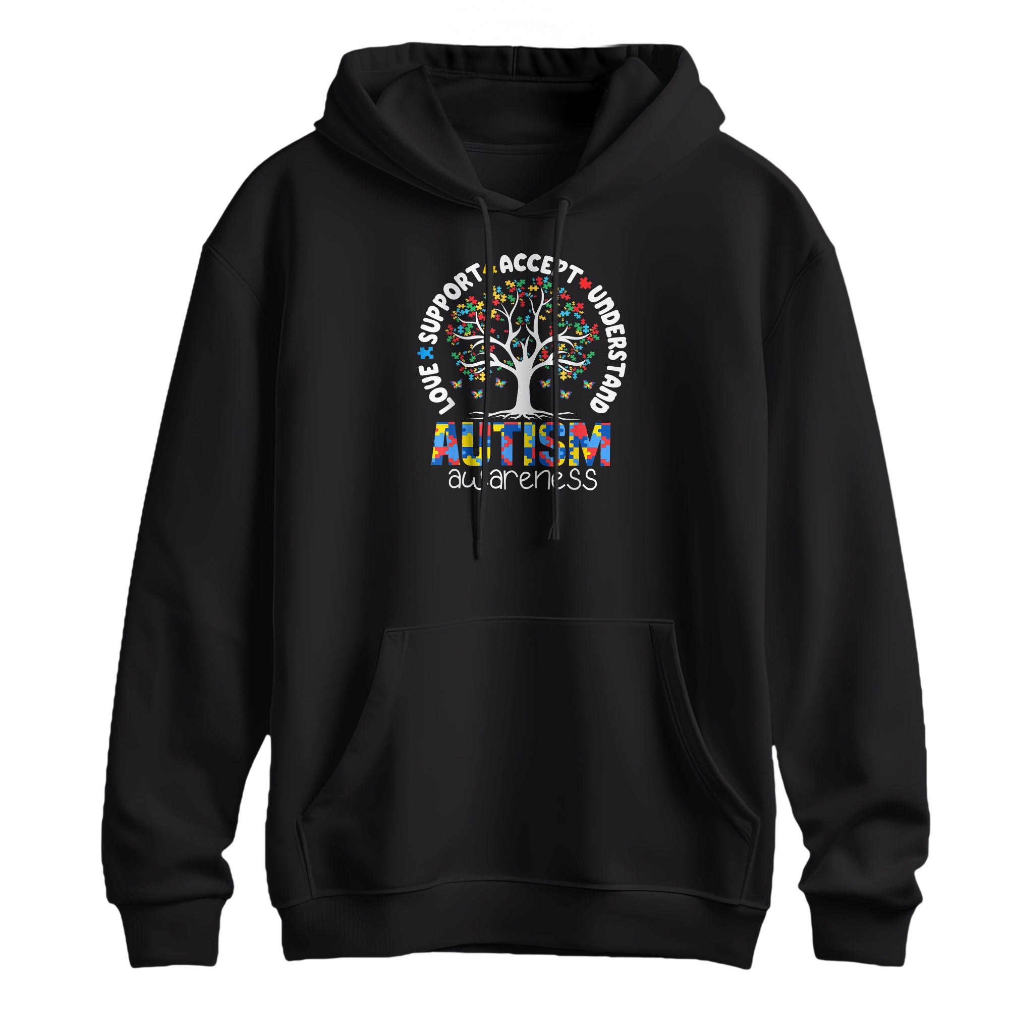 Autism Awareness Tree of Life Support Hoodie