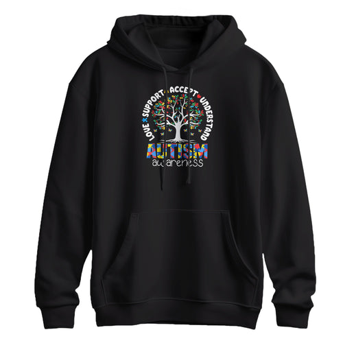 Autism Awareness Tree of Life Support Hoodie