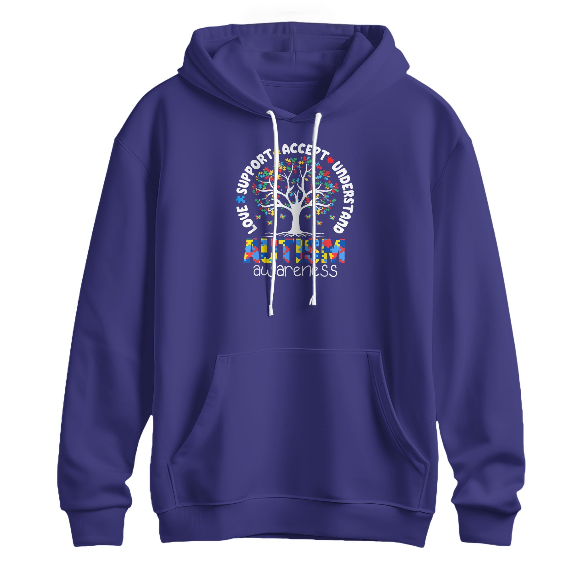 Autism Awareness Tree of Life Support Hoodie