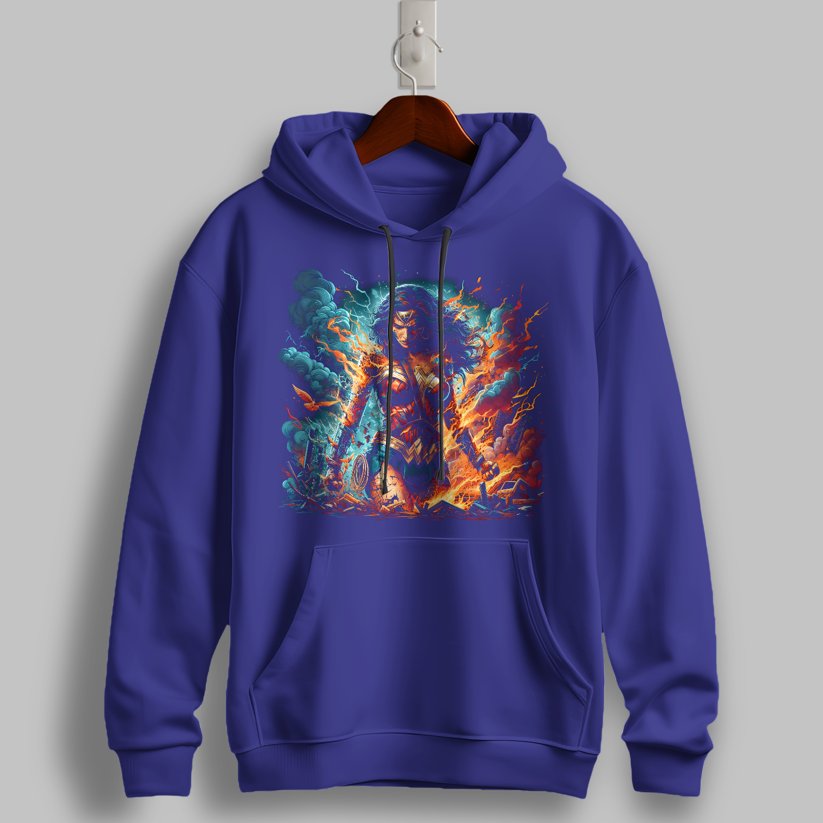 "Eternal Warrior" Graphic Hoodie