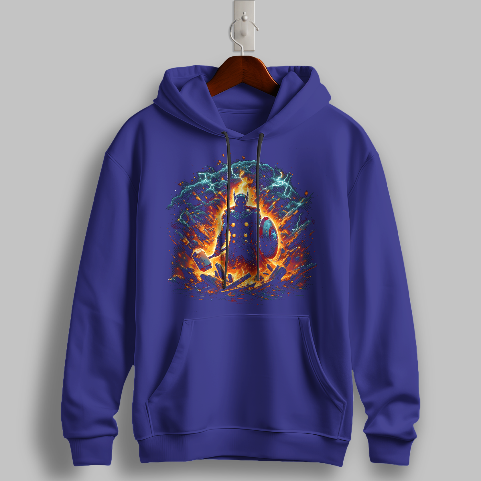 "Celestial Forge" Graphic Hoodie