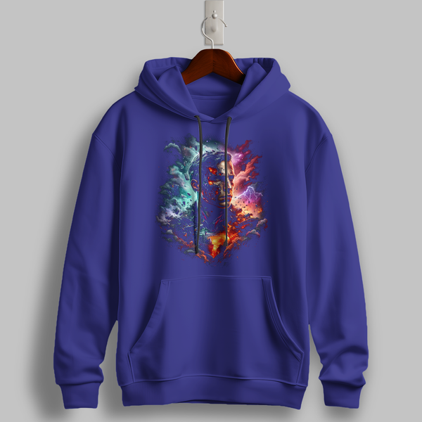 "Cosmic Duality" Graphic Hoodie