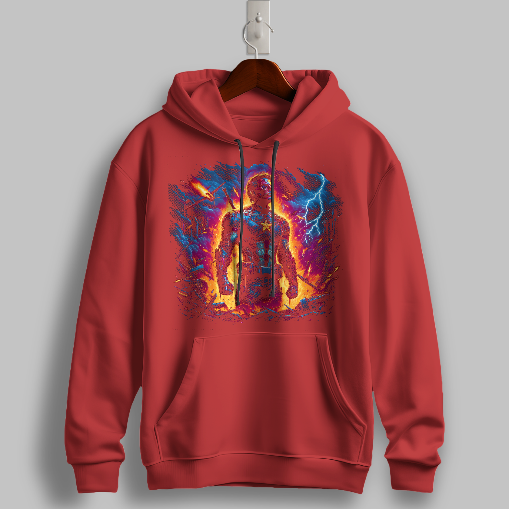 "Cosmic Conqueror" Graphic Hoodie