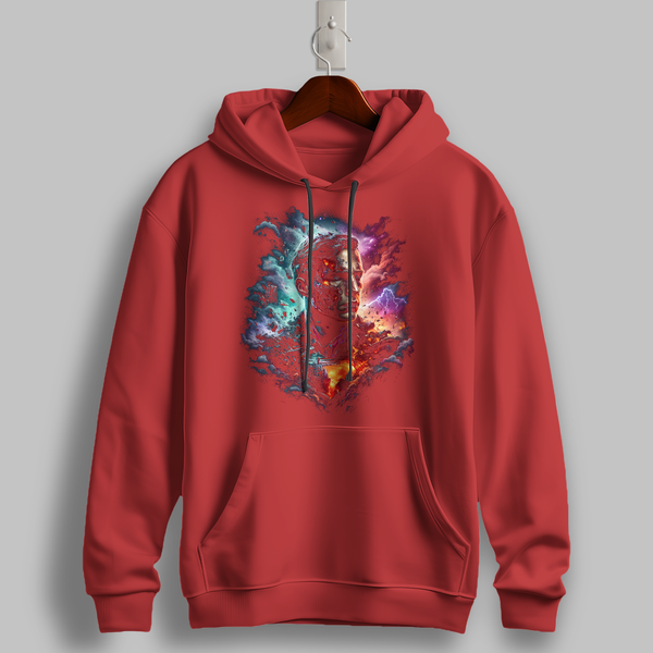 "Cosmic Duality" Graphic Hoodie