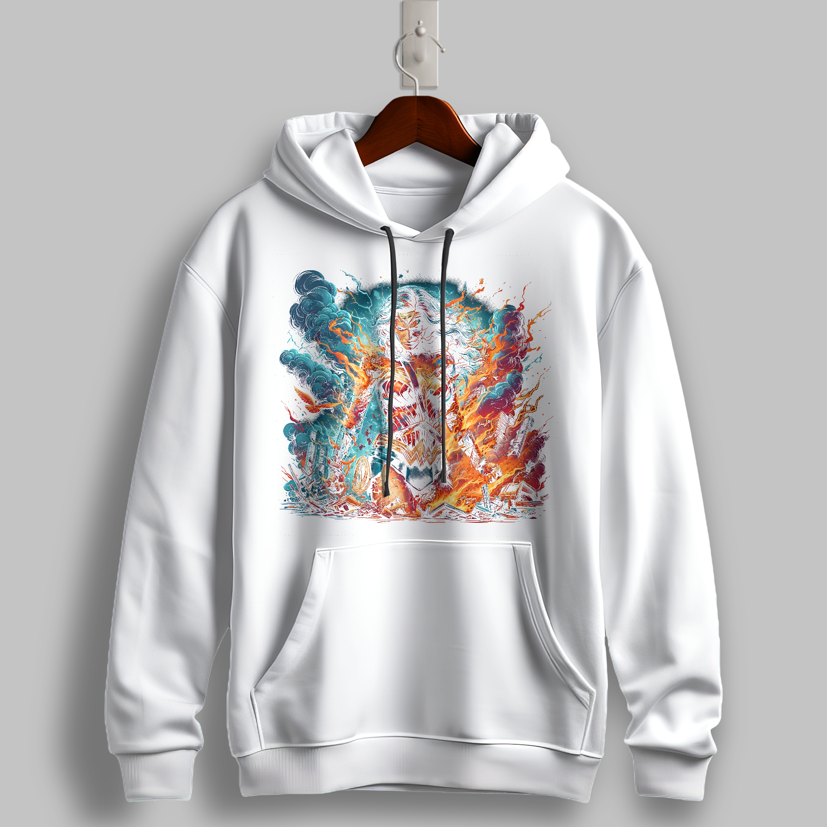 "Eternal Warrior" Graphic Hoodie