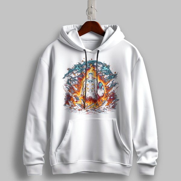 "Celestial Forge" Graphic Hoodie