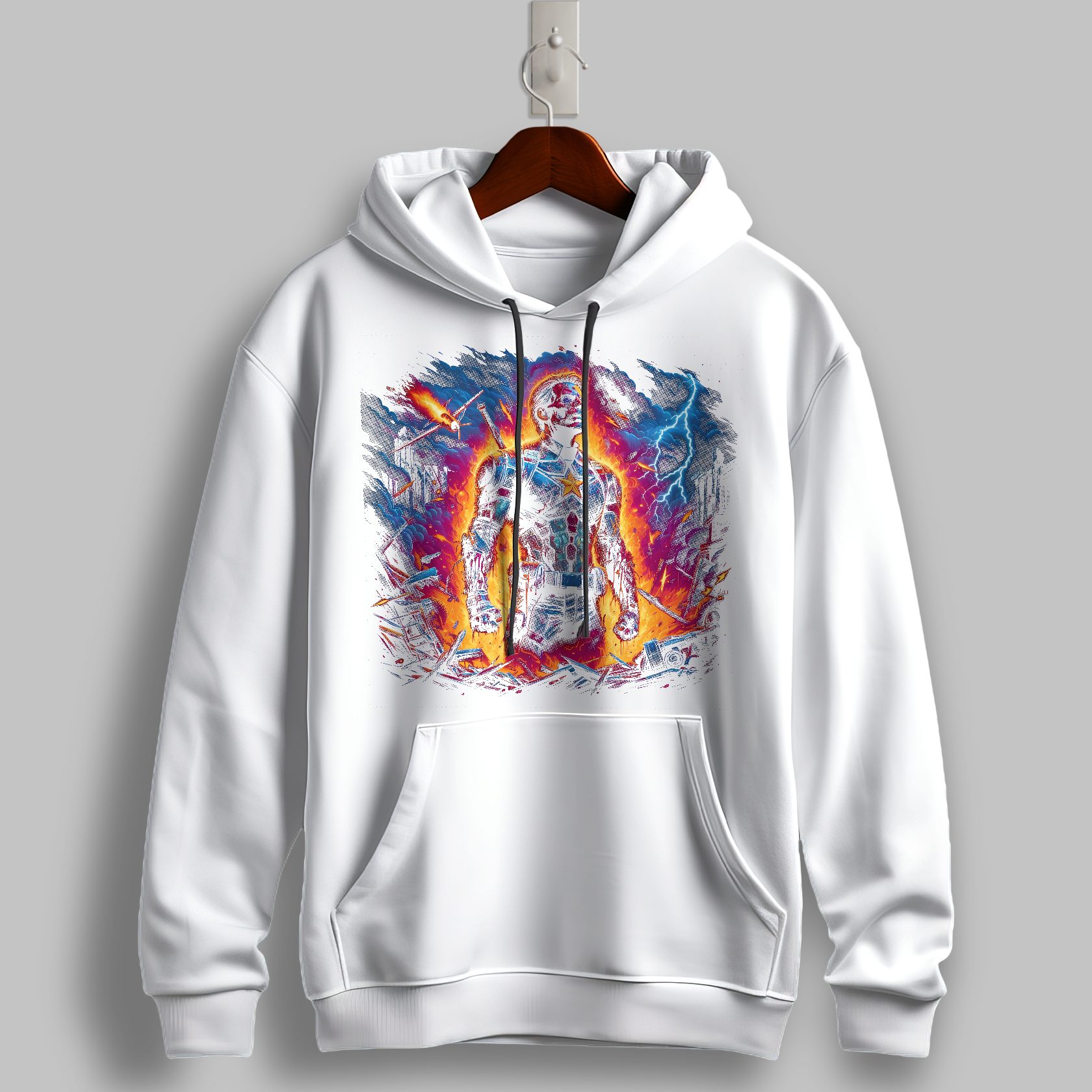 "Cosmic Conqueror" Graphic Hoodie