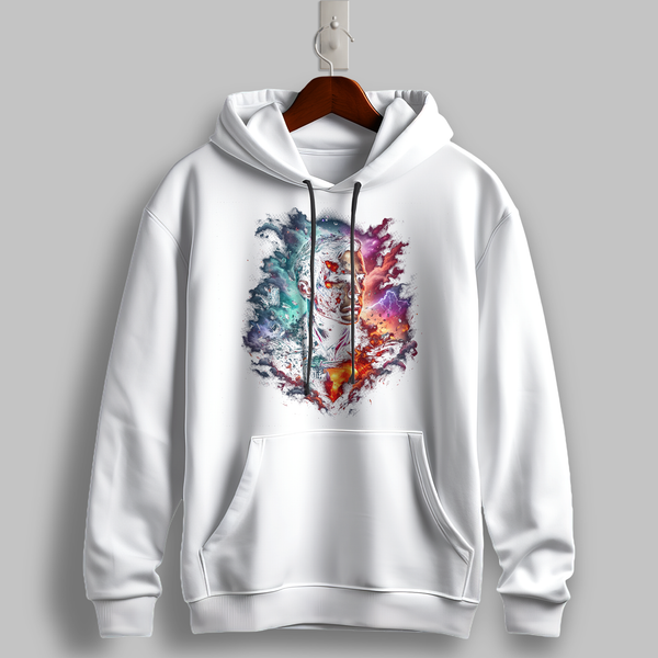 "Cosmic Duality" Graphic Hoodie