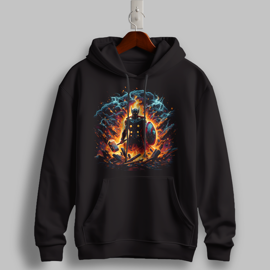 "Celestial Forge" Graphic Hoodie