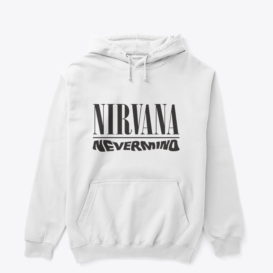 Nirvana Nevermind Album Cover White Hoodie