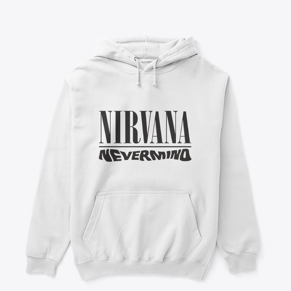 Nirvana Nevermind Album Cover White Hoodie