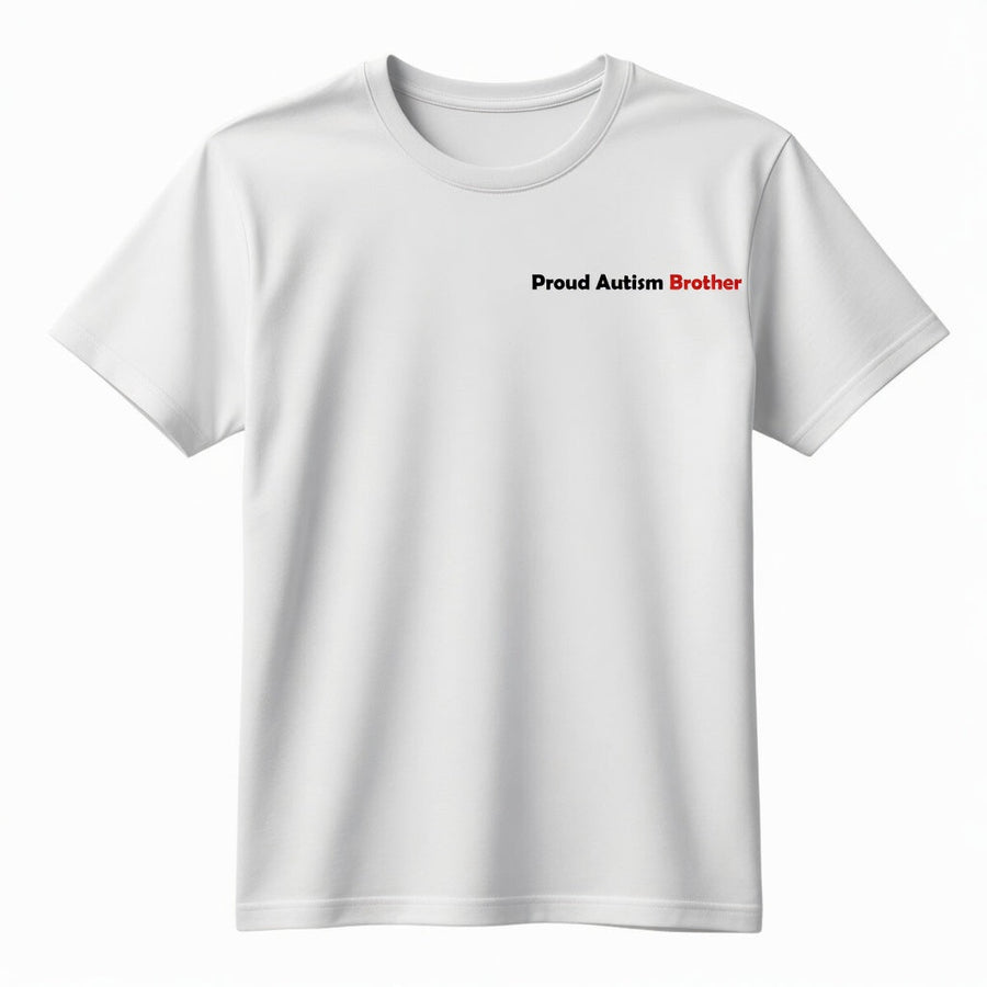 Proud Autism Brother Pullover T shirt – "My Brother Doesn't Need Fixing"