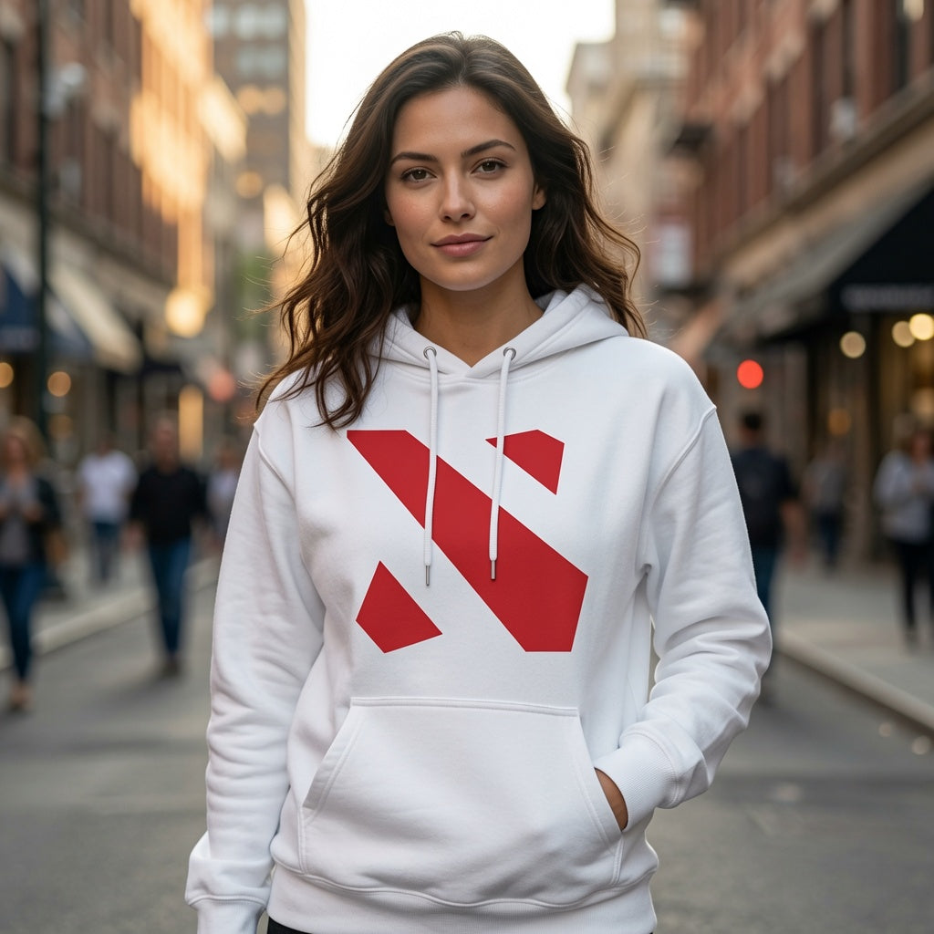 Dota 2 Hoodie Gaming Pullover Graphic Sweatshirt Black White Gamer Gift Mens