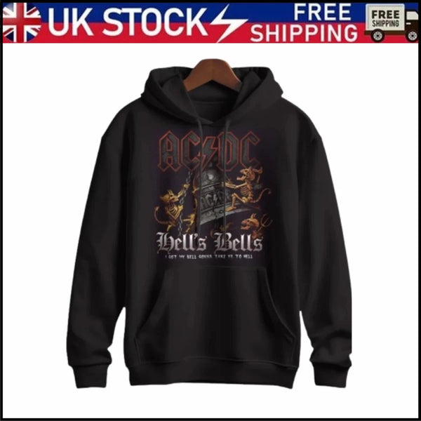 AC/DC Logo Printed Hoodie