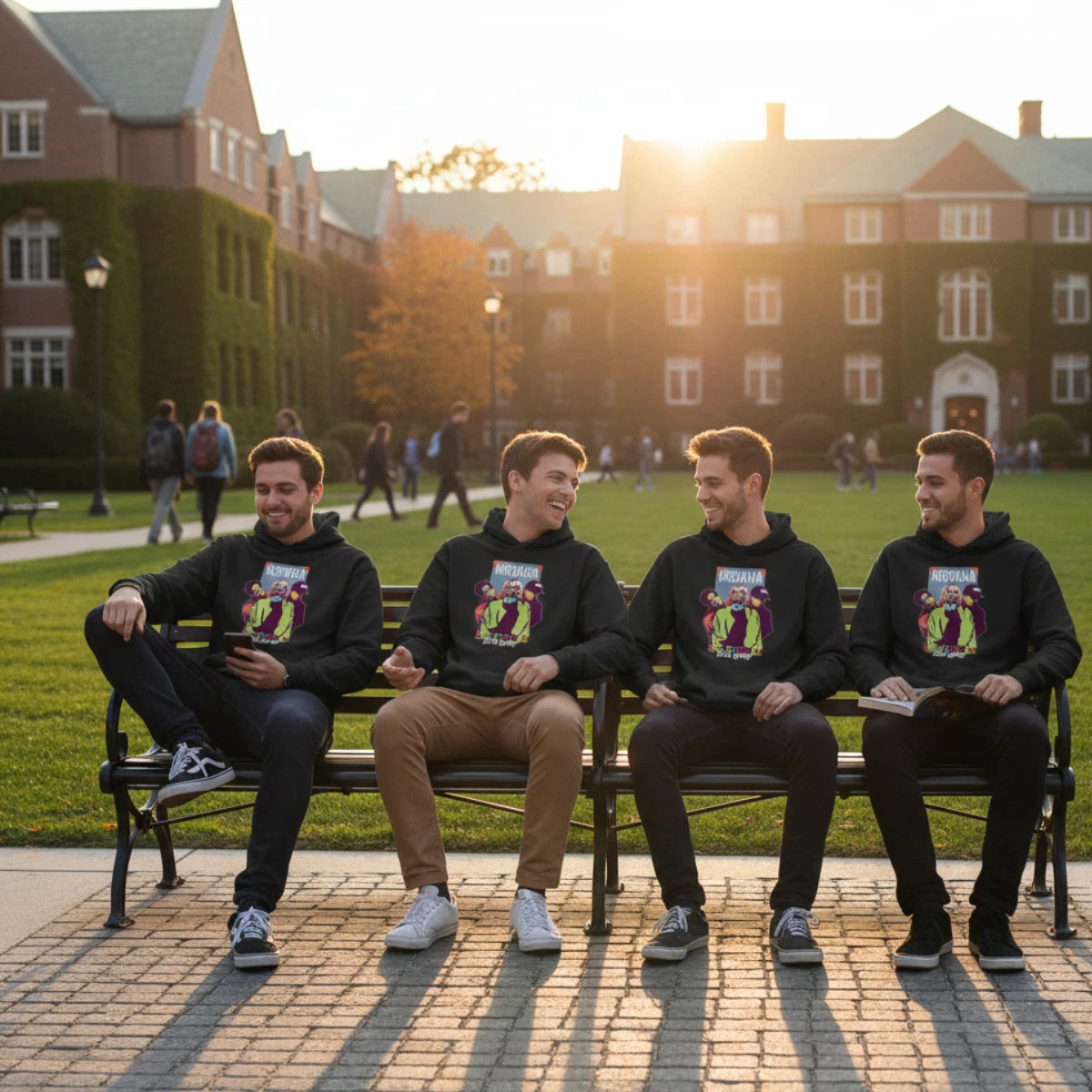 Spirit Pop Art Black Hoodie