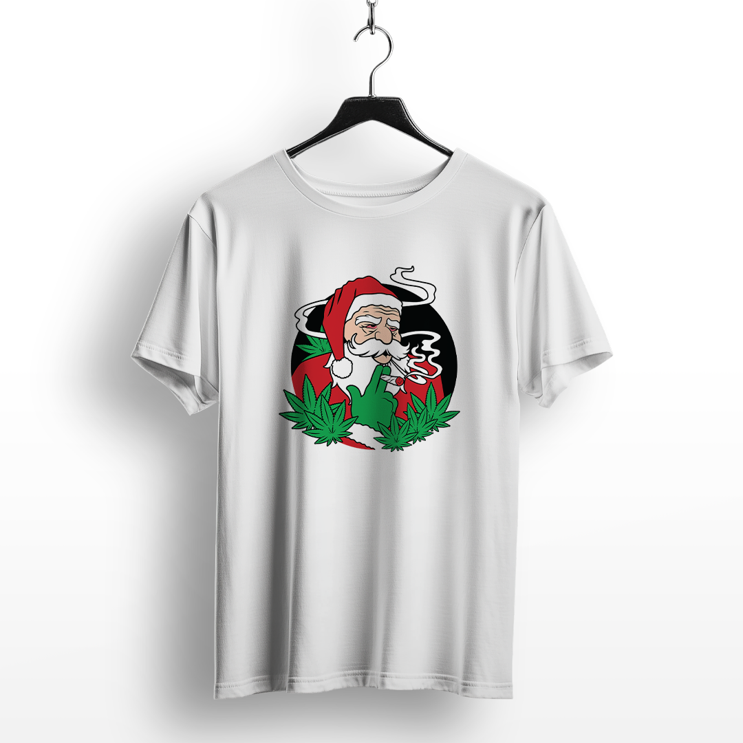 Rasta Santa Cannabis Christmas T-Shirt
