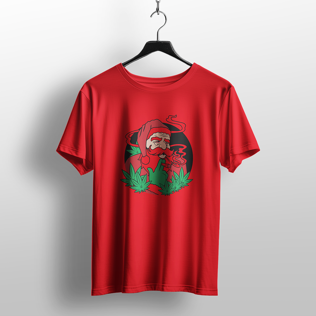Rasta Santa Cannabis Christmas T-Shirt