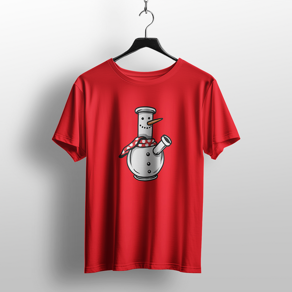 Snowman Bong Christmas T-Shirt