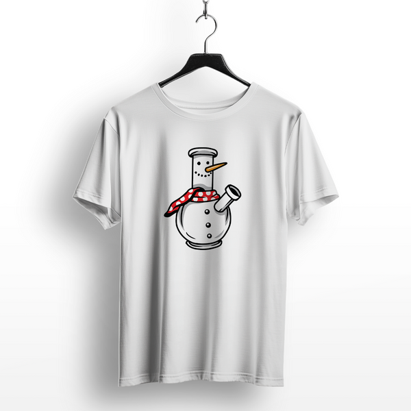Snowman Bong Christmas T-Shirt