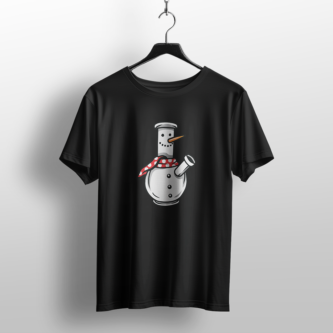 Snowman Bong Christmas T-Shirt