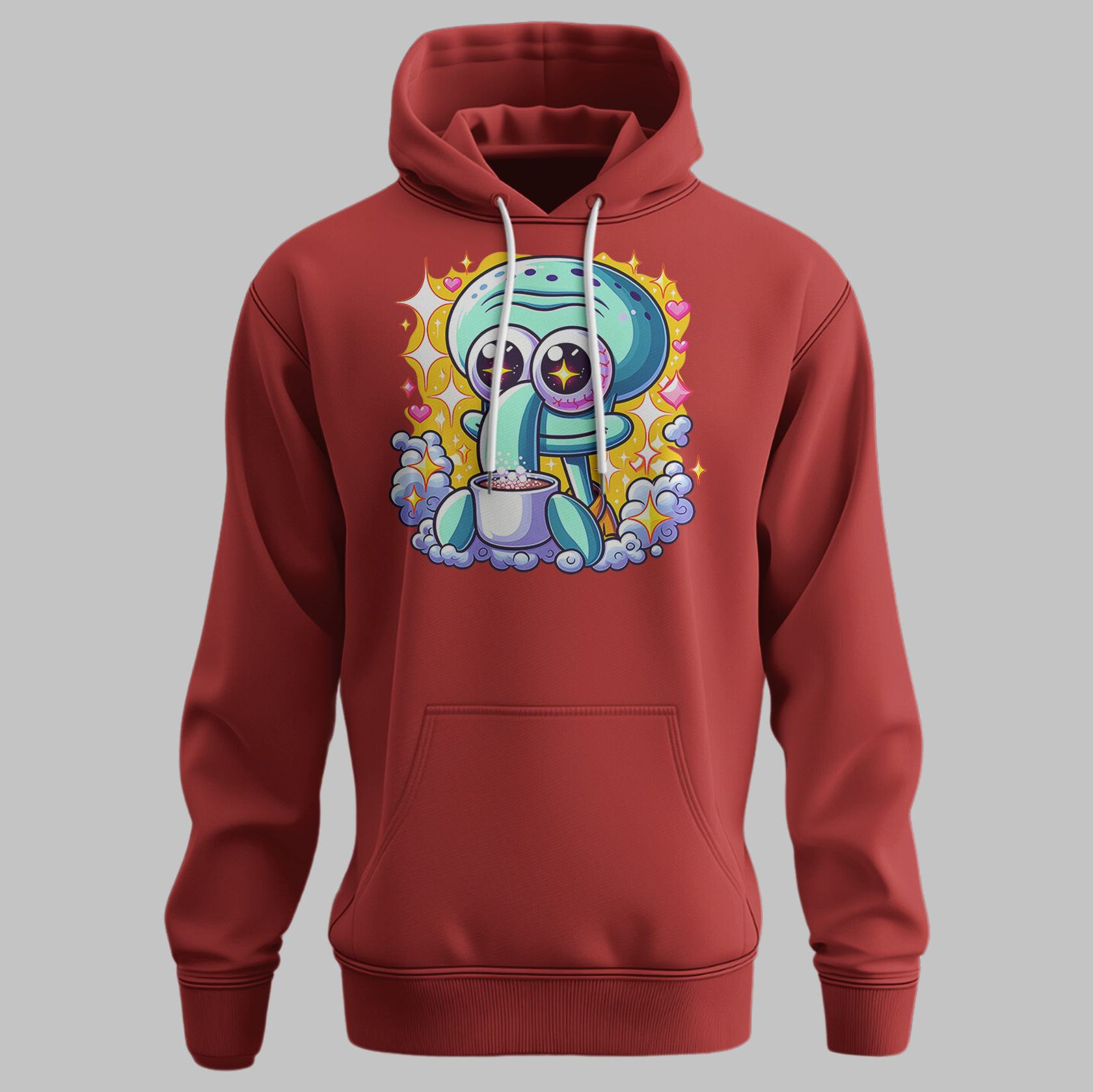 Squidward Graffiti Art Hoodie