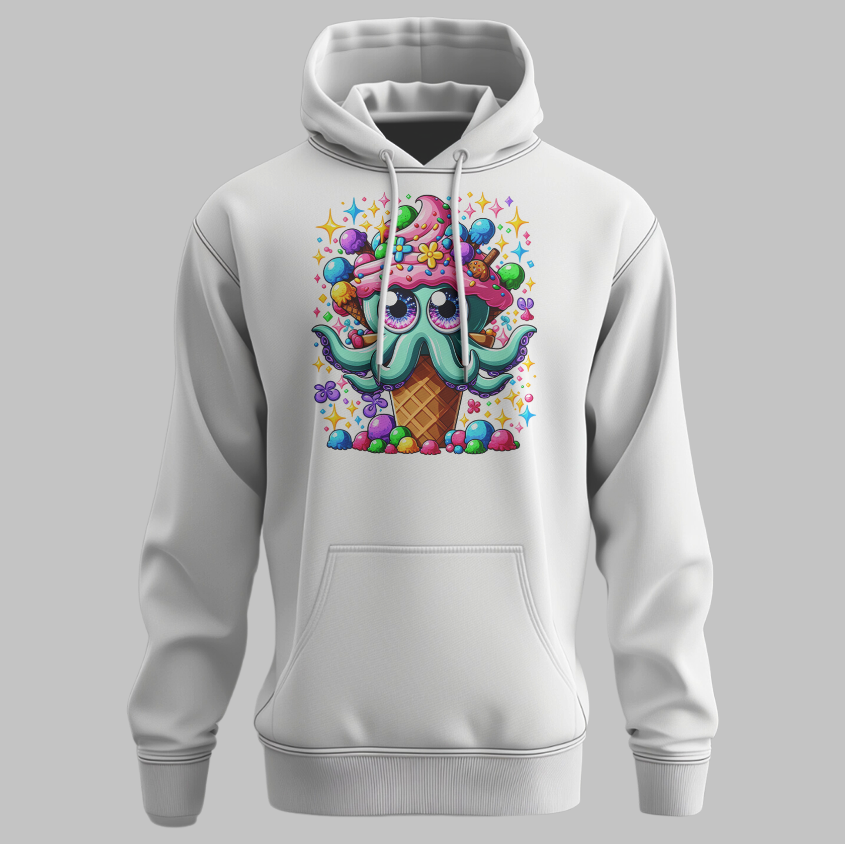 Ice Cream Octopus Hoodie