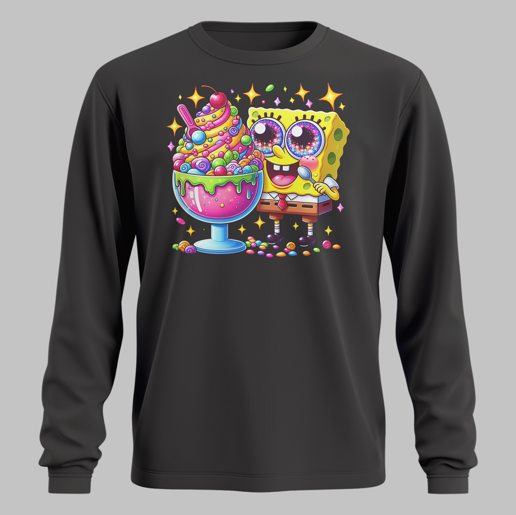 Fun-Loving Ice Cream Crewneck Sweatshirt
