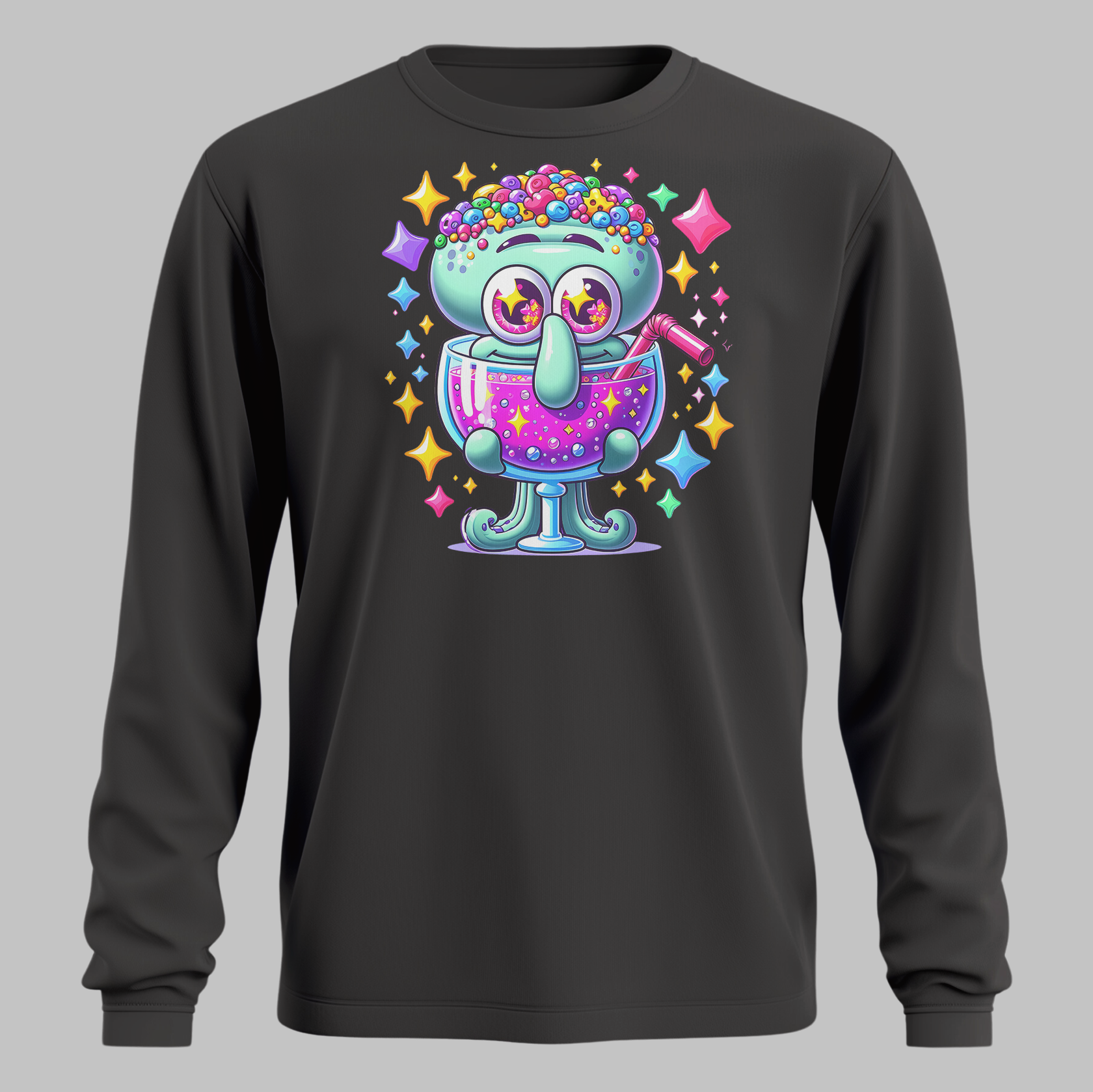 Sparkly Squid Long Sleeve Tee