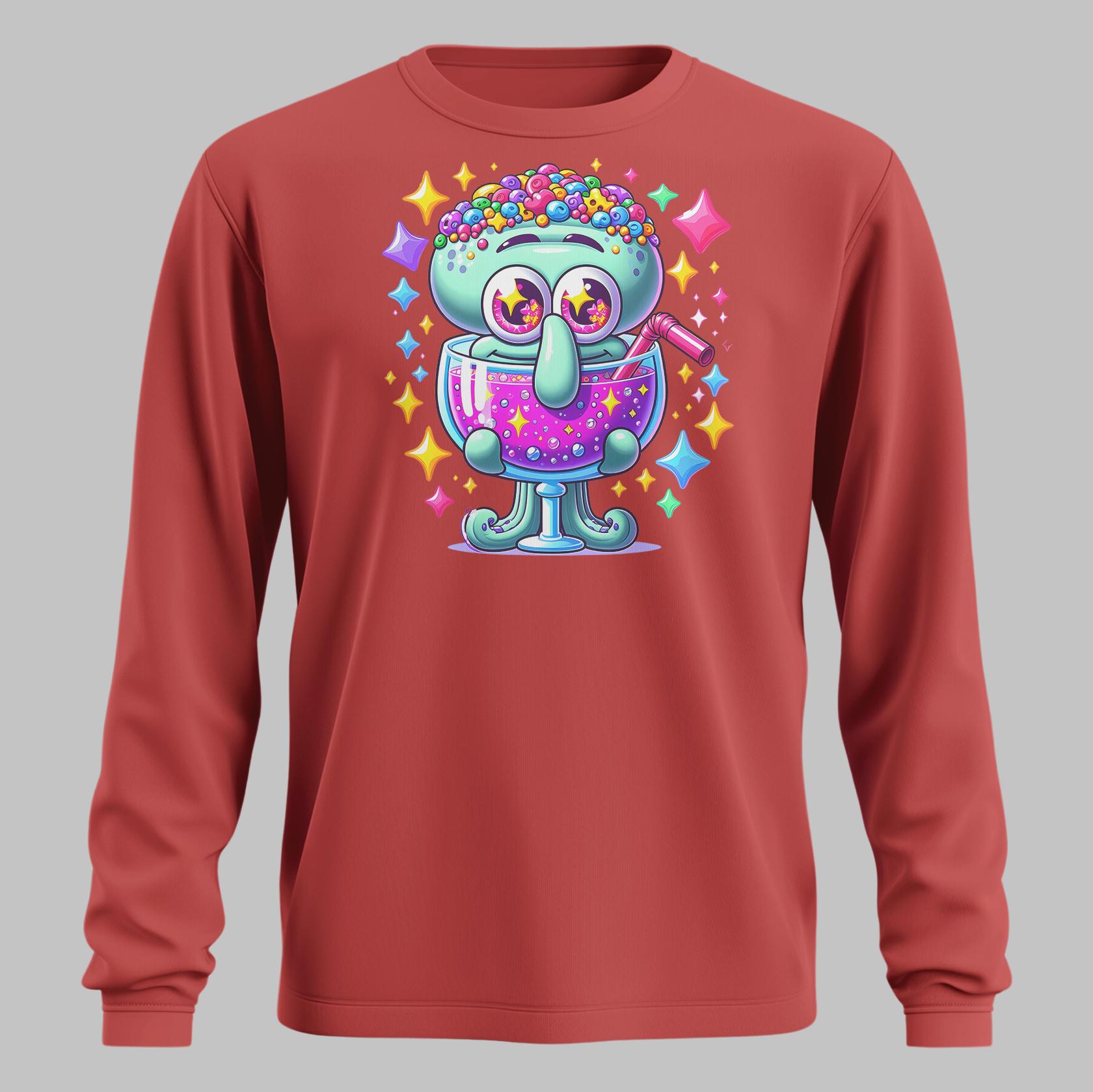 Sparkly Squid Long Sleeve Tee