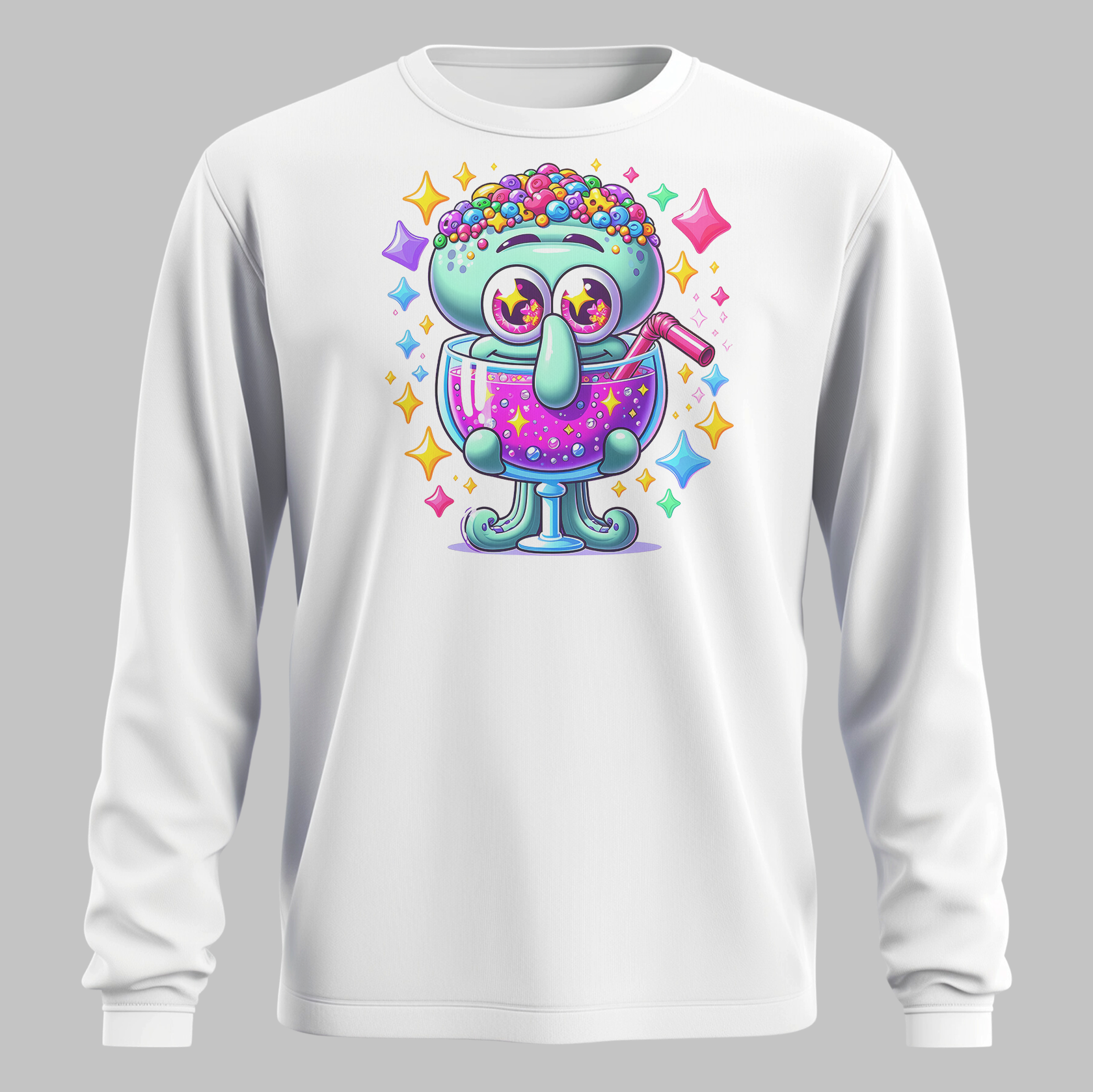 Sparkly Squid Long Sleeve Tee