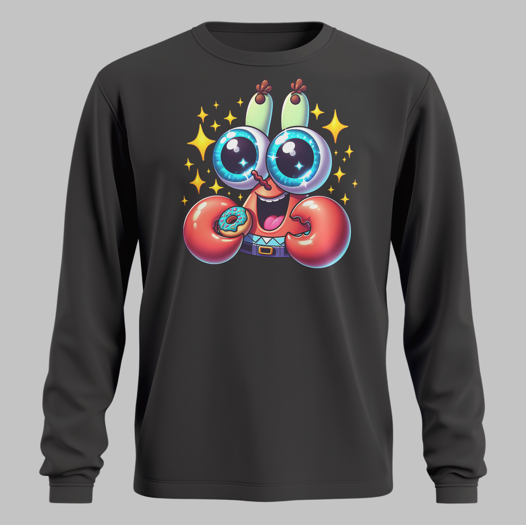 Quirky Crab Graphic Sweatshirt