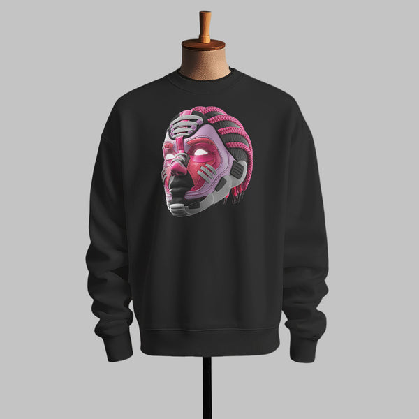 Cyberpunk Neon Skull Sweatshirt