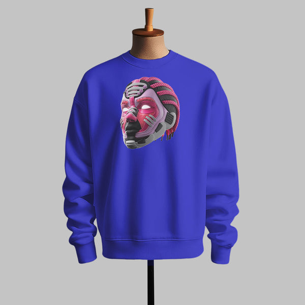 Cyberpunk Neon Skull Sweatshirt