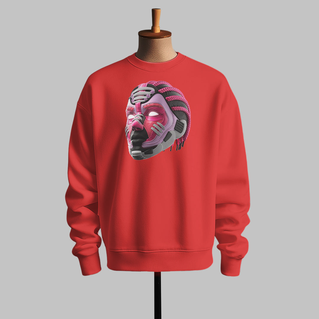 Cyberpunk Neon Skull Sweatshirt