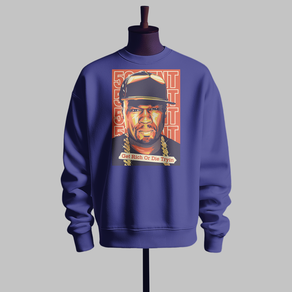 50 Cents Get Rich Graphics Sweatshirt