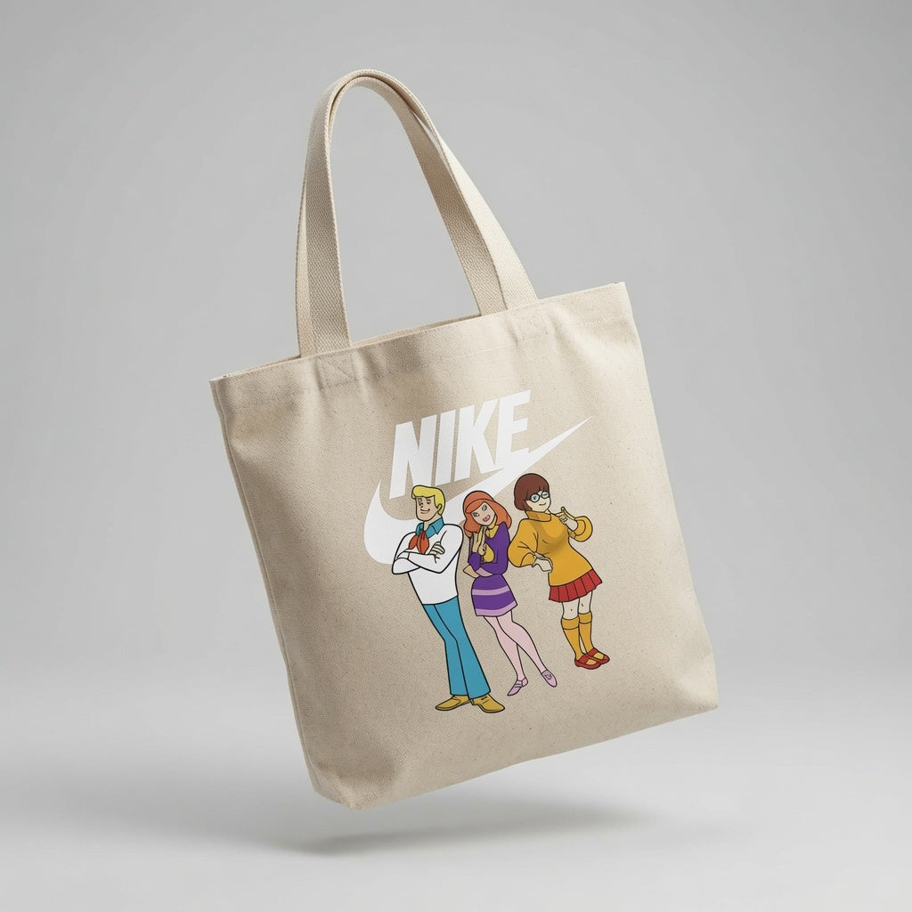 Mystery Squad Graphic Canvas Tote Bag | Everyday Eco-Friendly Shopping Bag