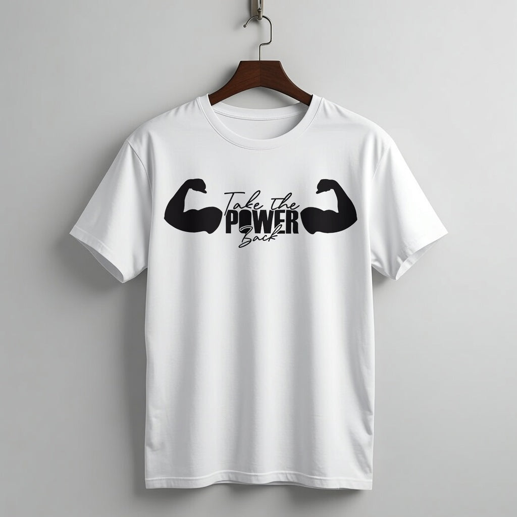 "Take The Power Back" Flexing Biceps Graphic Tee