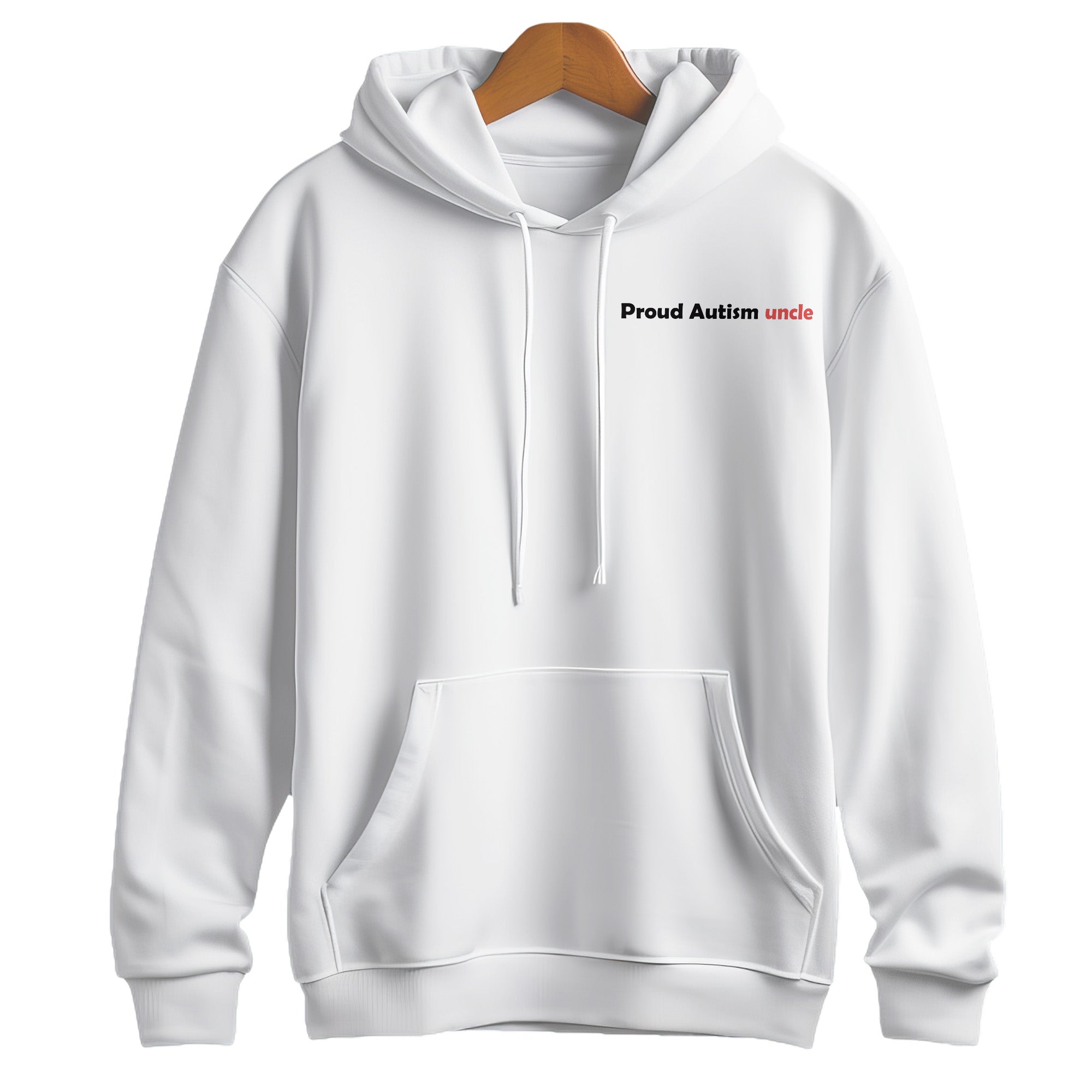 Proud Autism Uncle Pullover Hoodie – "My Nephew Doesn't Need Fixing" Advocacy Sweatshirt