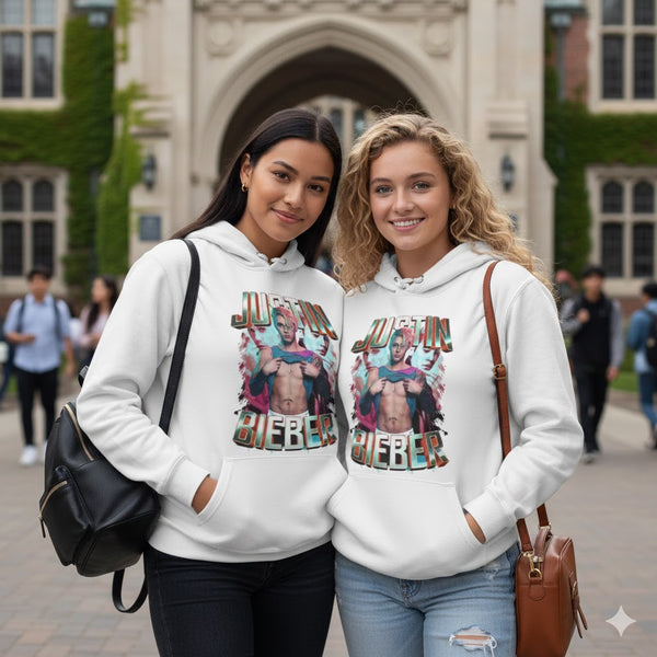 Justin Bieber Retro Y2K Tribute Hoodie