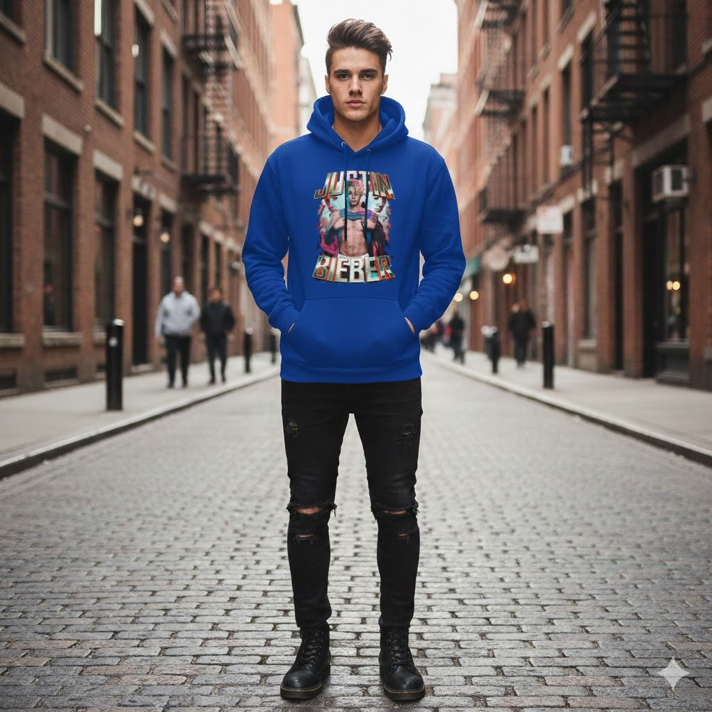 Justin Bieber Retro Y2K Tribute Hoodie