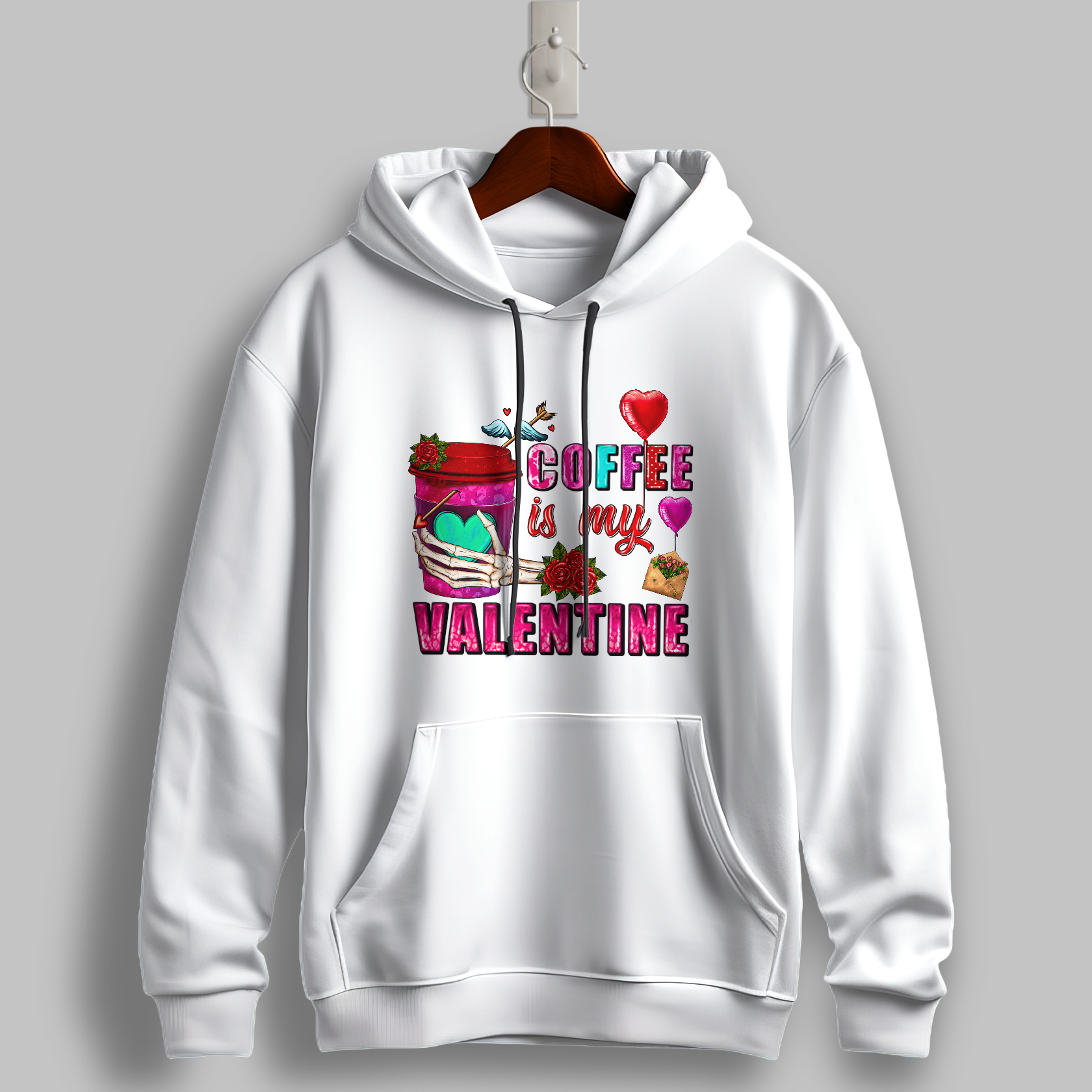 Coffee is my valentine hoodie