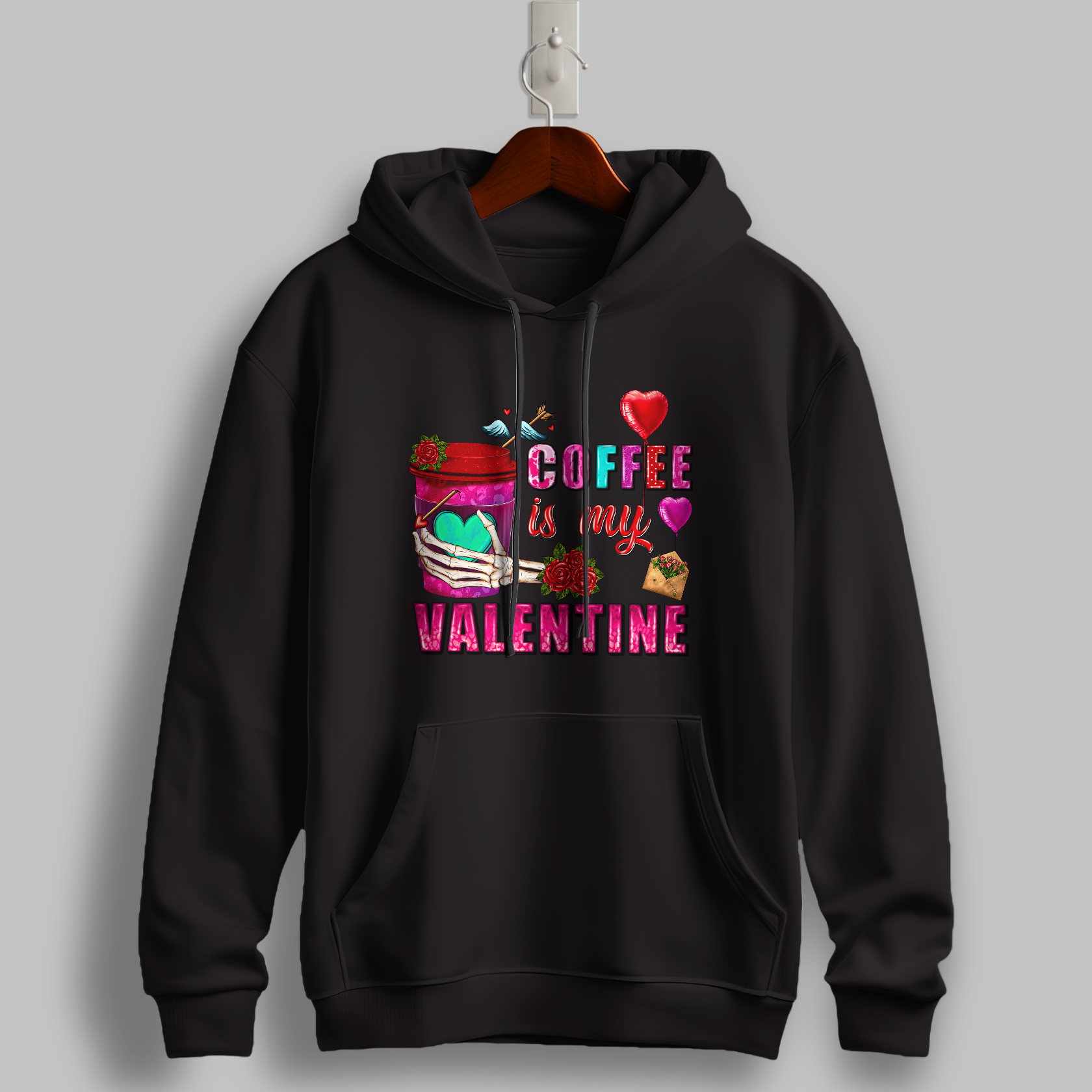 Coffee is my valentine hoodie