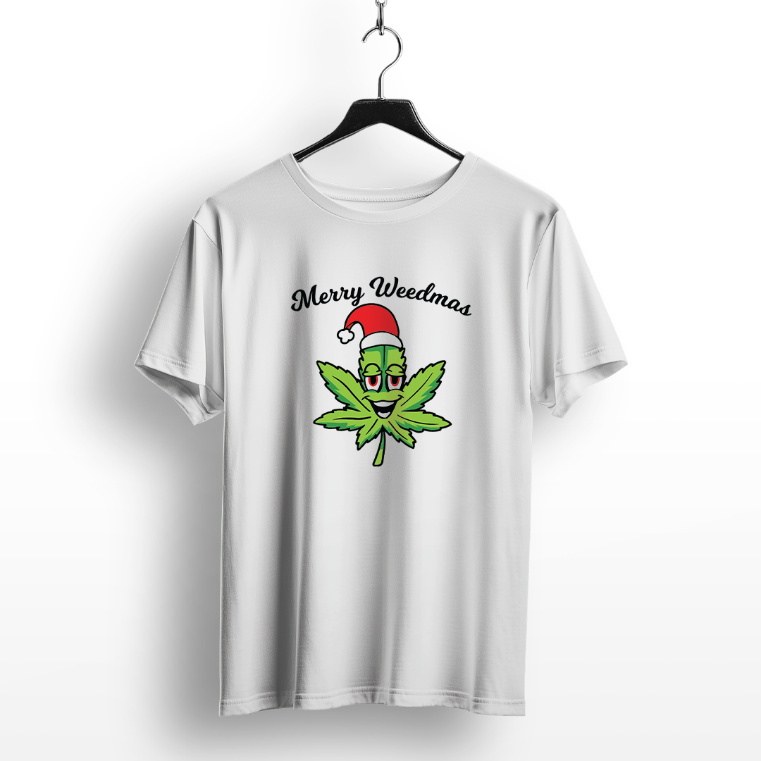 Merry Weedmas Cannabis Holiday T-Shirt