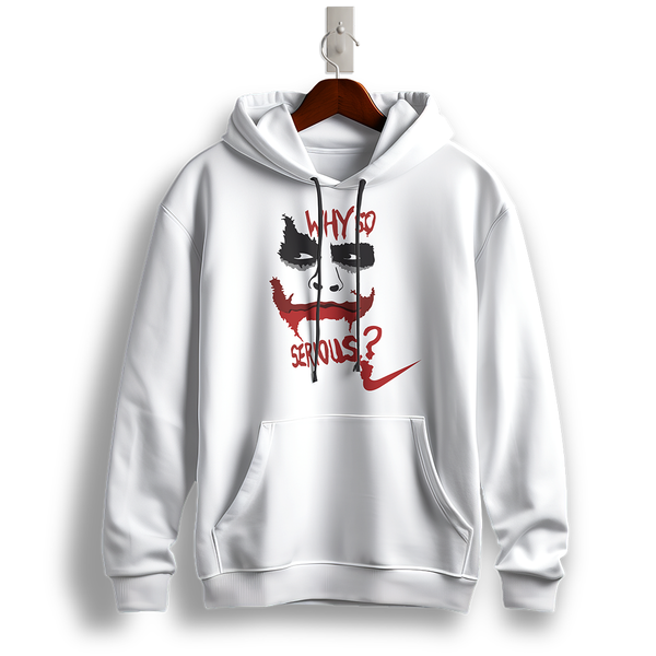 Horror Parody "Why So Serious?" Hoodie – Joker Inspired Streetwear