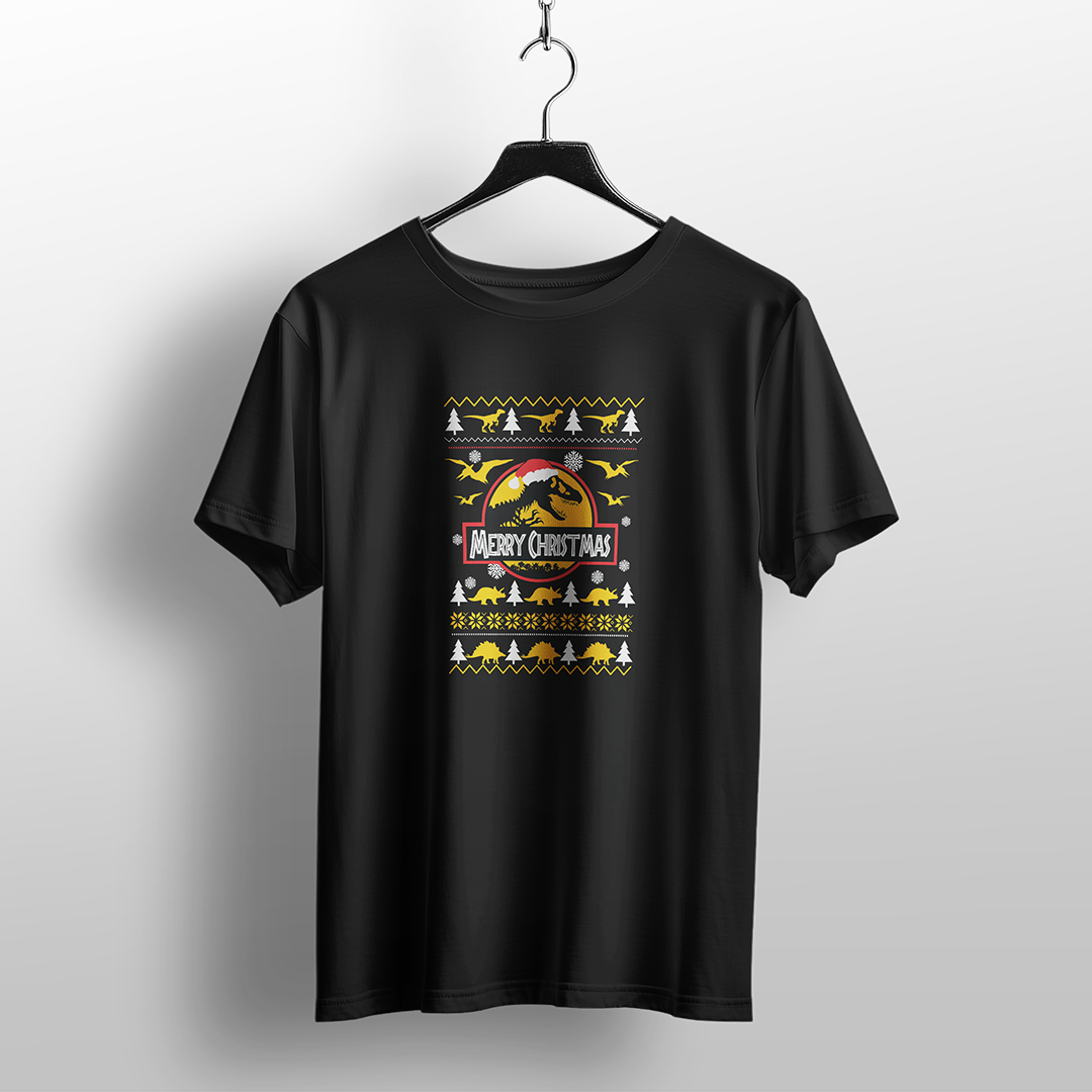 Jurassic Park Ugly Christmas Sweater T-Shirt